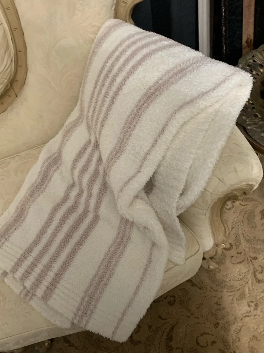 Barefoot Dreams Cozychic Multi Stripe Throw Blanket